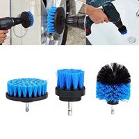 Drill Brush Scrub Brush Drill Attachment Kit - 3Pcs-Drill Powered Cleaning Brush Attachments - Time Saving Cleaning Kit - Great for Cleaning Pool Tile, Flooring, Brick, Ceramic, and Grout with 1 Sponge