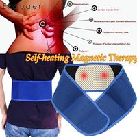 RZDJ Adjustable Tourmaline Self-Heating Magnetic Therapy Waist Belt Lumbar Support Back Waist Support Brace Double Banded Lumbar (Color : Blue, Size : One Size)