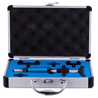 6 Levels Portable Chiropractic Instrument Spine Activator Back Adjusting Tool with Aluminium Box Medical Therapy Back Massage Tool (4 Heads + Box)