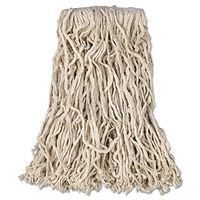 Economy Cut-End Cotton Wet Mop Head, 16oz, 1"" Band, White, 12/Carton, New