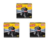 Glad ForceFlexPlus Drawstring Large Trash Bags - 30 Gallon - 50 Count (3 Pack(50 Count))