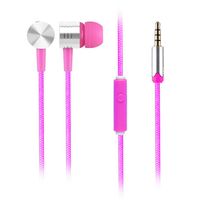 Wensltd Clearance! Universal 3.5mm in-Ear Stereo Earbuds Earphone with Mic for Cell Phone (Hot Pink)