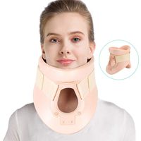 Soft Foam Neck Brace Support Collar Brace, Cervical Neck Traction Device Neck Collar After Neck Pain Relief Postoperative Neck Support,L