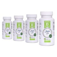 CARSON LIFE Vitamin D 10,000 IU Tablets 4 Pack - Excellent Supplement for Vitamin D Deficiency - Helps Strengthen Bones, Teeth and Immune System - 240 Servings - Made in The USA