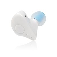 Cannan Mini Bluetooth Earbud Smallest Wireless Invisible Headphone Earbuds with Microphone Noise Cancelling Hands-Free Calls for Apple iPhone and Android Smartphones (White)