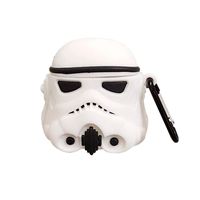 UR Sunshine AirPods Case, Star Wars Soldier Hero Shape Soft Silicone Case Cover Protective Skin for AirPods1&2-White Soldier