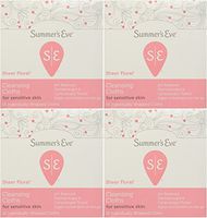 Summer's Eve Cleansing Cloth Sheer Floral, 16 Count (Pack of 4) by Summer's Eve