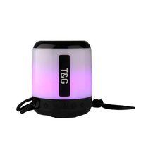 Cool LED Light Portable Bluetooth Speaker TG-156 - Black
