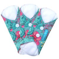 Charlie Banana 3 Feminine Pads, Liner Floriana, 0.2 Pound