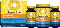 Renew Life Adult Cleanse - 7-Day Rapid Total Body Cleanse for Men & Women - 3-Part, 7-Day Program - Gluten, Dairy & Soy Free - 28 Vegetarian Capsules + 2.2 Ounce Powder Formula (Packaging May Vary)