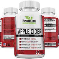 Powerful Apple Cider Vinegar Capsules | Max Weight Loss Detox Potency - 1300mg | Naturally Aids Metabolism, Blood Sugar, Digestion, Bloating, Gas, Bacteria Rebalance & Gut Health | Non-GMO (60)