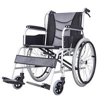 OCYE Wheelchair Transport Chair Ultra-Light, Medical Transport Wheelchair Folding Transport Chair, Suitable for The Elderly, Suitable for Travel, Storage Bag, 18-inch seat
