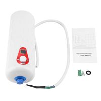 6500W Mini Electric Instant Water Heater Temperature Control Tankless Shower Hot Water System for Bathroom Kitchen 220V(White)