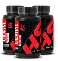 Testosterone Booster - CREATINE 3X Powerful Formula - Creatine for Muscle Growth Pills - 3 Bottles 270 Tablets