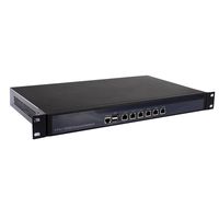 [HUNSN RS11],Firewall,VPN,1U Rackmount, Network Security Appliance,Router PC,Intel Core I3 2350M/2370M,(Gray),[6 Intel Gigabit Lan/2USB/1COM/1VGA],(8G RAM/64G SSD)