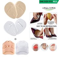 Metatarsal Foot Pads Set,Foot Support, Foot Pain Relief (Brown/White, 01)