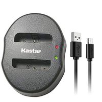 Kastar Dual USB Charger for Sony Cybershot DSC-HX5V, DSC-HX9V, DSC-W30, DSC-W35, DSC-W50, DSC-W55, DSC-W70, DSC-W80, DSC-W290, DSC-H10, H20, H50, H55, H70, H90 Camera Battery+ More Cameras