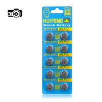 Klix (TM) 10 Pcs AG13 L1154 357A LR44 GPA76 Button Batteries