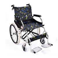 Self-Propelled Wheelchair, Lightweight Folding Frame, Ultra-Light Aluminum Alloy Wheelchairwith Folding Foot Pedal, Transport Travel Chair with 20-Inch Non-Pneumatic Tires