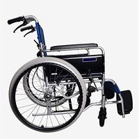 PLLP Medical Rehab Chair, Wheelchair,Lightweight Folding Wheelchair Driving Medical, Wheelchair Big Wheel Free Inflatable Wheelchair Aluminum Alloy Elderly Disabled Scooter
