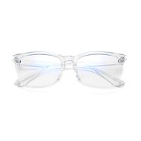 BOURYO Computer Blue Light Blocking Glasses for Women Classic Square Frame Anti Blue Ray Computer Game Eyewear(Clear)