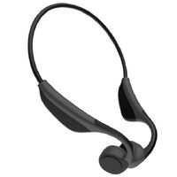 Bone Conduction Headphone Bluetooth Open Ear Wireless Sports Headset 6 Hours Playtime Sweatproof &Rainwater Proof Lightweight Earphones for Jogging Running Driving Cycling, Hearing Protection (Black)