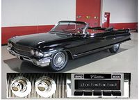 Custom Autosound Car Stereo Compatible with 1961-1962 Cadillac, USA-630 II High Power 300 watt AM/FM Car Stereo/Radio with Auxiliary Input