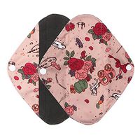Jonerytime❤️ Reusable Bamboo Cloth Washable Menstrual Pad Mama Sanitary Towel Pad (S, Pink)