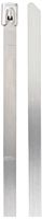 Panduit MLT14H-Q Pan-Steel Self-Locking Cable Tie, General Purpose, Heavy Cross Section, AISI 304 Stainless Steel, 14.0" Max Bundle Diameter, 0.50" Min Bundle Diameter, 450lbs Min Tensile Strength, 0.010" Thickness, 0.31" Width, 45.5" Length (Pack of 25)