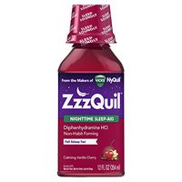 Vicks ZzzQuil Nighttime Sleep Aid, Calming Vanilla Cherry Liquid