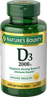 Nature's Bounty Vitamin D3 2000 IU, 240 Softgels
