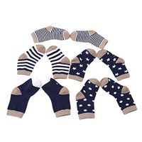 GUAngqi 5 Pairs Baby Boy Girl Ankle Socks Kids Deodorant Soft Cotton Comfy Footwear Walkers Ankle Grip Socks Gift,Navy series