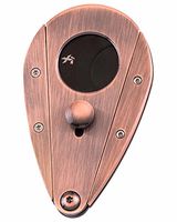 Xikar Xi3 Cigar Cutter, 54 Ring Gauge, Unique Teardrop Shape, 440 Stainless Steel with an HRC of 57, Vintage Bronze
