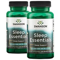 Swanson Sleep Essentials 120 Veg Capsules 2 Bottles