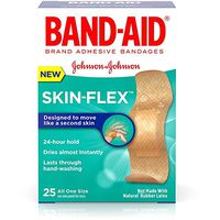 Band-Aid Brand Skin-Flex Adhesive Bandages, All One Size, 25 Count/ 2pk