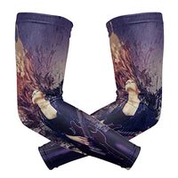 LEVEIS Music Arm Sleeves UV Protection for Men Women Sunblock Protective Gloves Running Golf Cycling Driving Long Arm Cover 1 Pair