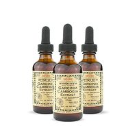 SVASTHYA BODY & MIND Pure Garcinia Cambogia Liquid Extract-Naturally Improves Mood & Helps Weight Loss, Surpress Appetite & Boost Metabolism, Made in The USA, Hydroxycitric Acid-GMP, 2 oz-3 Pk