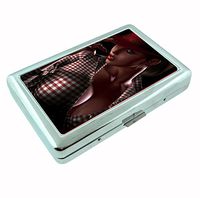 Cow Girl Sexy Metal Silver Cigarette Case Holder Wallet RFID-blocking