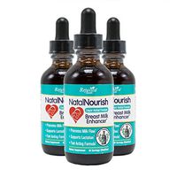 Natal Nourish Milk Supply Lactation and Breastfeeding Support - Advanced All-Natural Liquid for 2X Absorption - Fenugreek, Blessed Thistle, Anise Seed, Turmeric and More