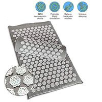 DNDN Lotus Acupoint Acupressure Mat, Acupressure Mat & Pillow Set, Acupuncture Massage Mat, Massage Therapy Yoga Pad for Back Foot Treatment