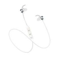 Fenido Magnetic Bluetooth Headphone with Microphone, Bluetooth 5.0 Noise Cancelling Headphone in-Ear Earbuds for Sports, Gym, Travelling (White)