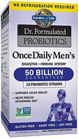 Garden of Life Dr. Formulated Probiotics for Men, Once Daily Men’s Probiotics, 50 Billion CFU Guaranteed, 15 Strains, Shelf Stable, Gluten Dairy & Soy Free One a Day, Prebiotic Fiber, 30 Capsules