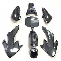 HTTMT XFY-CN Group Motorctcly Carbon Fiber Plastic Fender Kit Body Work Fairing Kit Compatible with Honda CRF XR XR50 CRF50 Clone 125CC Pit Dirt Bike