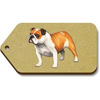 Azeeda 10 x 'English Bulldog' 66mm x 34mm Gift Tags (TG00072267)