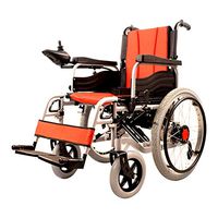 Lightweight Dual Function Foldable Power Wheelchair (Li-ion Battery), Drive with Electric Power or use as Manual Wheelchair
