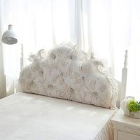 GAOQQ Velvet Large Back Cushion, European Style Bed Headrest Removable Washable,E-180x70x15CM