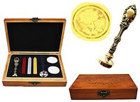 MNYR Vintage Peony Flower Decorative Nature Luxury Wood Box Bronze Metal Peacock Wedding Invitation Gift Card Paper Stationary Envelope Custom Wax Seal Sealing Stamp Sticks Melting Spoon Gift Box Kit