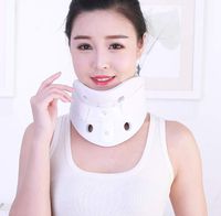 FGSJEJ Household Comfort Neck Support, Adult Neck Collar, Cervical vertebrae, Adult Cervical Fixation, Comfortable and Breathable (Color : White, Size : L)