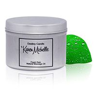 Fresh Rain Scented Massage Oil Candle - Aromatherapy | Destiny Candle by Karen Michelle | Beautiful Piece of Jewelry Inside | A Perfect Way to Rekindle The Romance