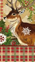 Guest Towel Size Napkin, 4.5"x8", Pack of 15,Winter Lodge
